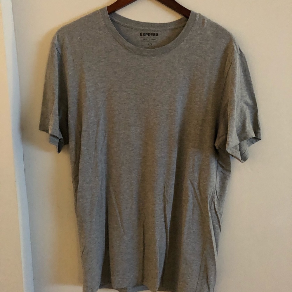 Express stretch supersoft heather gray t shirt XL